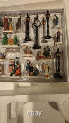 Kirkland 42 Piece Victorian Christmas Village Lighted Set Complete