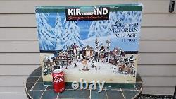 Kirkland Lighted Victorian Village in orig box 59979 Christmas