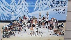 Kirkland Lighted Victorian Village in orig box 59979 Christmas
