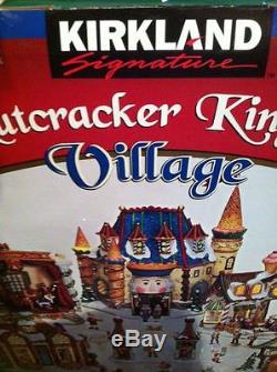 Kirkland Nutcracker Kingdom Village-lights / Motion-free Ship-new