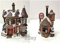 Kirkland Signature 32 Pc Porcelain Lighted Christmas Santa Village Lemax Size