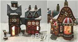 Kirkland Signature 32 Pc Porcelain Lighted Christmas Santa Village Lemax Size