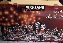 Kirkland Signature 32 Piece Porcelain Lighted Village # 59979