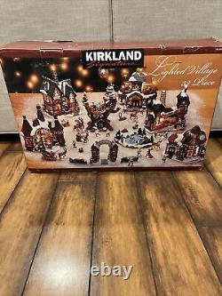 Kirkland Signature 32 Piece Porcelain Lighted Village Christmas Costco