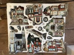 Kirkland Signature 40pc Porcelain Lighted Victorian Village Set, Christmas
