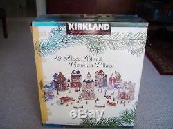 Kirkland Signature 41 Piece Lighted Christmas Victorian Village Set