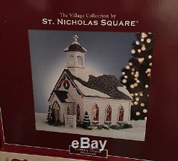 Kohl's Sns St. Nicholas Square Village Country Church Brand New In Box Vh08001-0