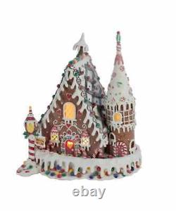 Kurt Adler 12.5 Gingerbread Inn Clay-dough House D2414 Light Up With C7 Bulb