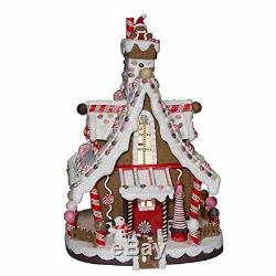 Kurt Adler 12-Inch Lighted Christmas Gingerbread House