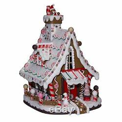 Kurt Adler 12-Inch Lighted Christmas Gingerbread House