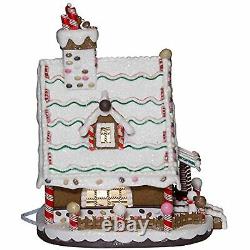 Kurt Adler 12-Inch Lighted Village Christmas Gingerbread House Ships Globally