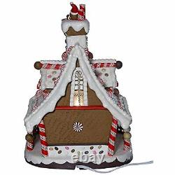 Kurt Adler 12-Inch Lighted Village Christmas Gingerbread House Ships Globally