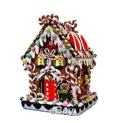 Kurt Adler 8 5 Inch Claydough and Metal Candy House with C7 UL Lighted