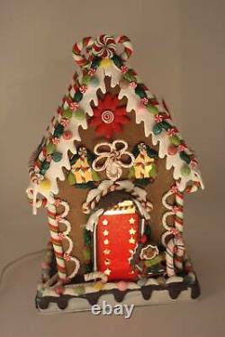 Kurt Adler Electric Large Gingerbread House Christmas Decoration Lighted House