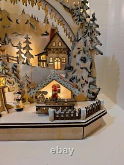 Kurt S Adler 18 Inch Battery-Operated LED Village Tablepiece