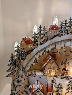 Kurt S Adler 18 Inch Battery-Operated LED Village Tablepiece