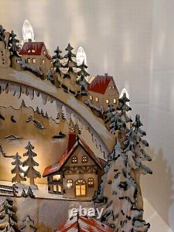 Kurt S Adler 18 Inch Battery-Operated LED Village Tablepiece