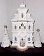 LARGE GIANT XL White Gingerbread House CHRISTMAS Holiday Victorian Mansion