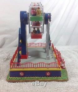 LEMAX Carnival Ride Zinger Amusement Park Animated Works Great Carole Towne Box