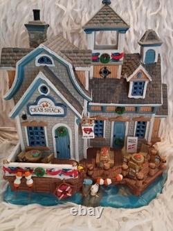 LEMAX Carole Towne Collection Lamprey's Crab Shack Retired 2009 Rare Light Up