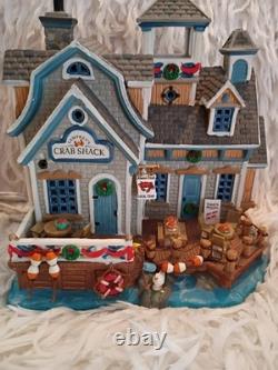 LEMAX Carole Towne Collection Lamprey's Crab Shack Retired 2009 Rare Light Up