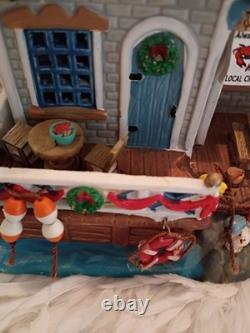 LEMAX Carole Towne Collection Lamprey's Crab Shack Retired 2009 Rare Light Up