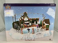 LEMAX Carole Towne Pine Ridge Ice Rink Animated Holiday Village Lights & Sound