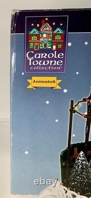 LEMAX Carole Towne Pine Ridge Ice Rink Animated Holiday Village Lights & Sound