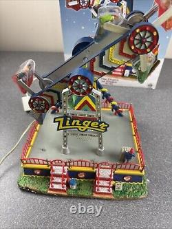 LEMAX Carole Towne THE ZINGER Animated Holiday Village Carnival READ No Sound