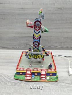 LEMAX Carole Towne ZINGER Animated Holiday Village Carnival No Box Rare. READ