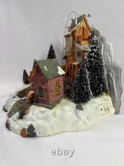 LEMAX Christmas Table Village Oak Creek Grist Mill Lighted & Animated Works