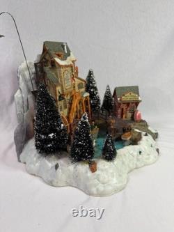 LEMAX Christmas Table Village Oak Creek Grist Mill Lighted & Animated Works