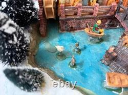 LEMAX Christmas Table Village Oak Creek Grist Mill Lighted & Animated Works