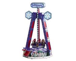 LEMAX Christmas Village The Spinning Snowflake Sights Sounds Carnival Ride NEW