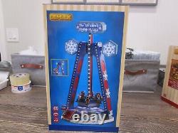 LEMAX Christmas Village The Spinning Snowflake Sights Sounds Carnival Ride NEW