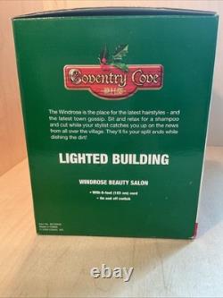LEMAX Coventry Cove Windrose BEAUTY SALON Building Christmas Village RARE