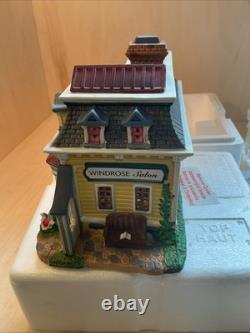 LEMAX Coventry Cove Windrose BEAUTY SALON Building Christmas Village RARE