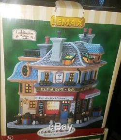 LEMAX LOT OF 4 HOUSES old town antiques union station hill n dale school n more