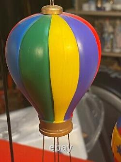 LEMAX Sky High City Park Hot Air Balloons 3 Balloons Rotating Tested & Working