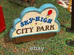 LEMAX Sky High City Park Hot Air Balloons 3 Balloons Rotating Tested & Working