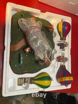 LEMAX Sky High City Park Hot Air Balloons 3 Balloons Rotating Tested & Working