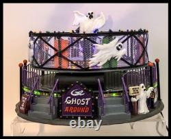 LEMAX Spooky Town Ghost Around 2017. Works Perfectly. Original Box Sounds