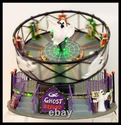 LEMAX Spooky Town Ghost Around 2017. Works Perfectly. Original Box Sounds