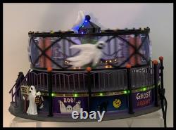 LEMAX Spooky Town Ghost Around 2017. Works Perfectly. Original Box Sounds