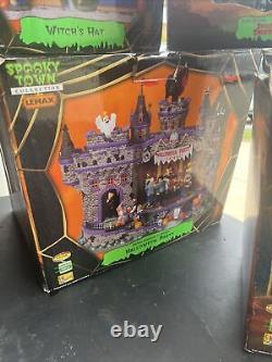 LEMAX Spooky Town Lot of 8 Some Have Small Damage Or Chips, Needs Gluing- Read