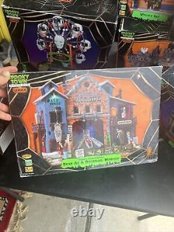 LEMAX Spooky Town Lot of 8 Some Have Small Damage Or Chips, Needs Gluing- Read