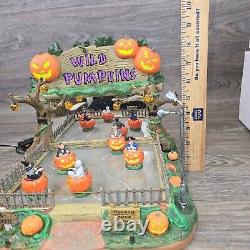 LEMAX Wild Pumpkin Ride SPOOKY TOWN Halloween Village House Works But Read