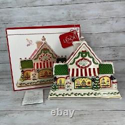 LENOX Hosting The Holidays Bakeshop Lights & Musical Centerpiece Village #886345