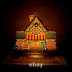 LENOX Hosting The Holidays Bakeshop Lights & Musical Centerpiece Village #886345