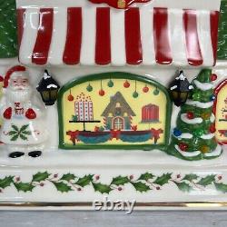 LENOX Hosting The Holidays Bakeshop Lights & Musical Centerpiece Village #886345